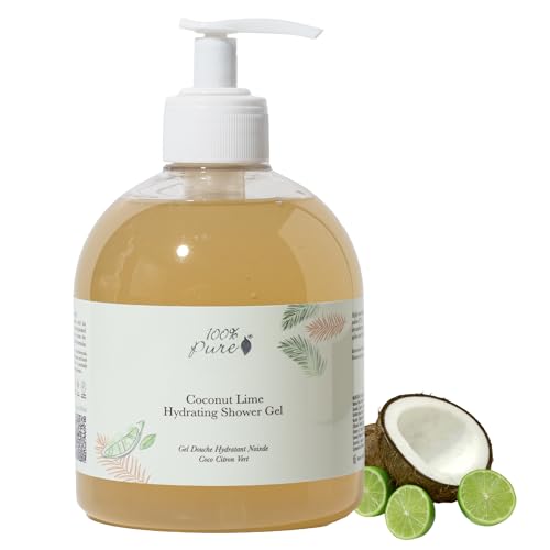 Aloe Vera Hydrating Shower Gel - Coconut Lime Body Wash 16 Fl oz