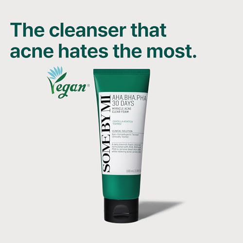 SOME BY MI AHA BHA PHA 30 Days Miracle Acne Clear Body Cleanser 2EA & Miracle Acne Clear Foam