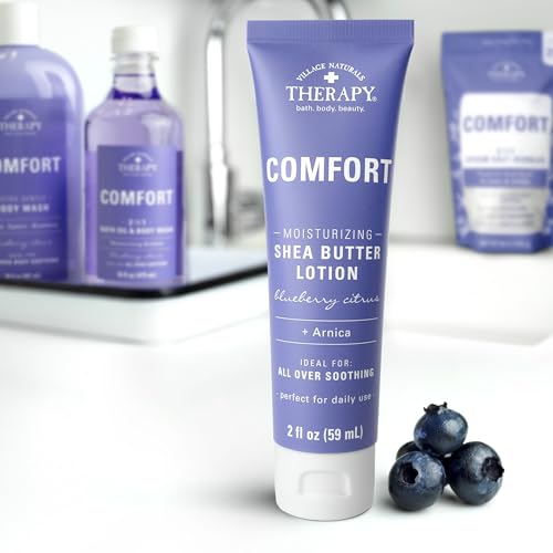 Shea Butter Hand & Body Lotion with Blueberry Citrus Scent - Pack of 6, 2 fl oz