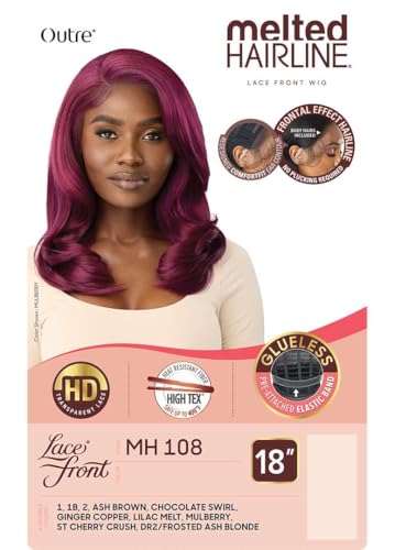 Outre Lace Front Wig - Melted Hairline - MH 108 Mulberry - Pre-Plucked & Glueless