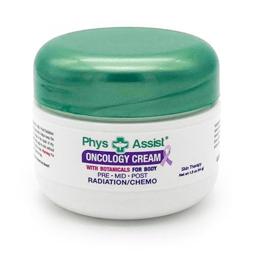 PhysAssist Oncology Cream 1.5 oz. Travel Size. Soothing, Calming and Hydrating to Stressed Skin Undergoing Chemo or Radiation. Made with Botanicals of Lavender, Calendula, Peppermint