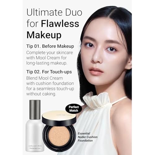 JUNG SAEM MOOL Essential Mool Cream | Hydrating Primer for a Long-Lasting Foundation Makeup, Glow Finish, Centella and Panthenol for Glass Skin, Korean Skincare (Original, 1.7 Fl Oz)