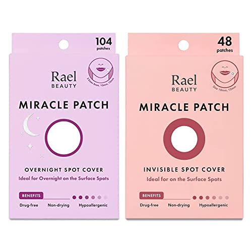 Hydrocolloid Acne Spot Cover Set - Invisible & Overnight Patches for Hot Spots