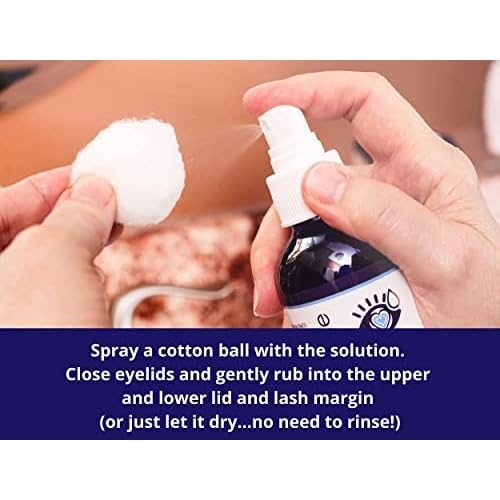 Heyedrate Lid and Lash Cleanser for Eye Irritation and Eyelid Relief, Gentle Hypochlorous Acid Eyelid Cleansing Spray (1 ounce + 2 ounce BUNDLE)