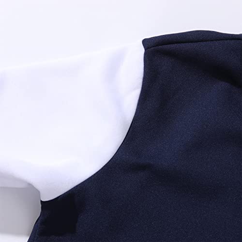 Women’s Navy Blue 3X-Large Baseball Varsity Jacket - Unisex Long Sleeve Casual Cardigan