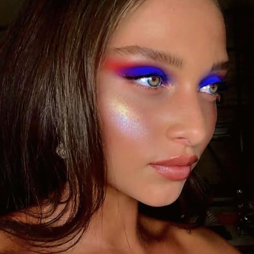 Multichrome Eyeshadow Palette with 12 Vibrant Colors for Gothic and Creative Looks