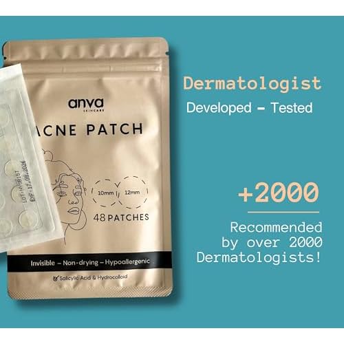 TKTK Pimple Patches Pimple Patches for Face Hydrocolloid Acne Patches Zit Patches for Chin and Nose Skin Care 5 Sizes 136 Count