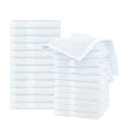 Washcloths 24 Pack 100% Cotton 12 x 12 Inches (White) Durable, Lightweight, Bath Rags, Wash Rag, Commercial Grade and Ultra Absorbent Cleaning Towels