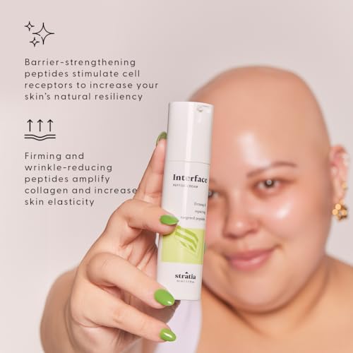 Stratia Interface Peptide Face Moisturizer - Hydrating, Anti-Aging, Sensitive Skin