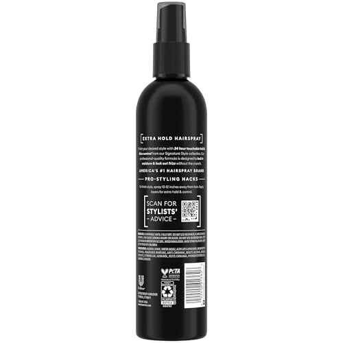 TRESemm? Extra Hold Hairspray, Non-Aerosol 3-Pack, 24H Hold & Frizz Control + Keratin Repair Hair Mask