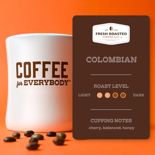 Fresh Roasted Colombian Whole Bean Coffee - 5 lb Medium Roast - Kosher, Nitrogen-Flushed, Single Origin, Ground Optional - Variation of Colombian / 80 Ounce