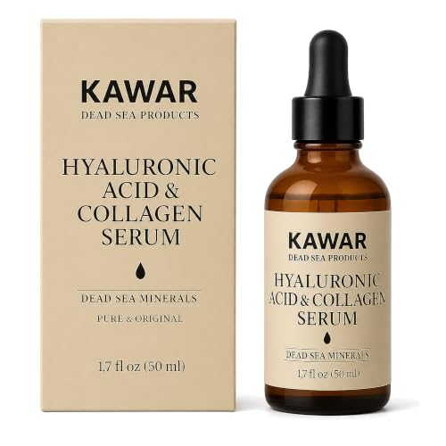 KAWAR Hyaluronic Acid Serum with Collagen & Dead Sea Minerals 1.7 fl oz