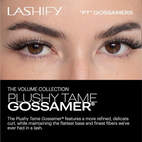 False Eyelashes - Gossamer 12mm Plushy Tame Lashes in Black - Easy DIY Voluminous Natural Look
