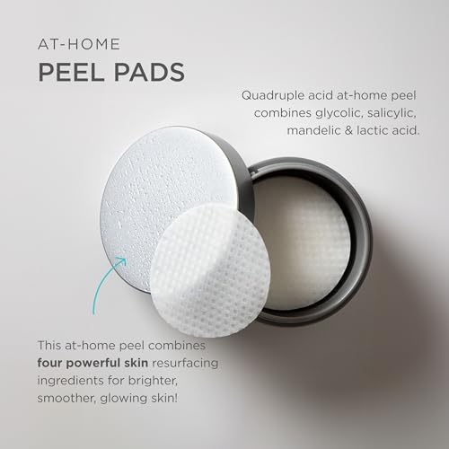 Jan Marini Skin Research Marini Multi-Acid Exfoliating Pads - At-Home Skin Health Peel - Brightening & Exfoliating Skincare Solution with Glycolic, Salicylic, Mandelic & Lactic Acid - 30 Pads