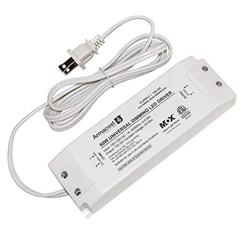 60W Dimmable LED Driver 12V DC Universal Power Supply for LED Lighting