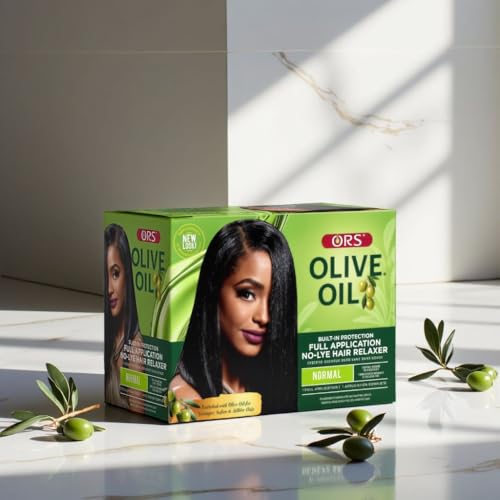 ORS Olive Oil Hair Relaxer Full Application No-Lye Normal Strength - Pack of 4 (Variation 4)