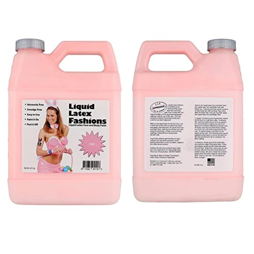 Pink 32 Oz - Liquid Latex Body Paint, Ammonia Free No Odor, Easy On and Off, Cosplay Makeup, Creates Professional Monster, Zombie Arts