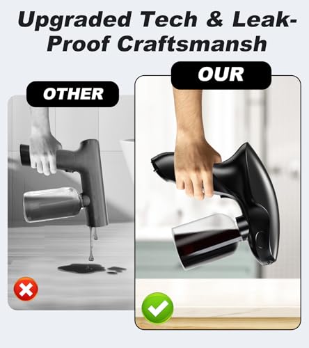 Self Tanning Spray Gun Black 280ml Cordless Spray Tan Machine for Home Use