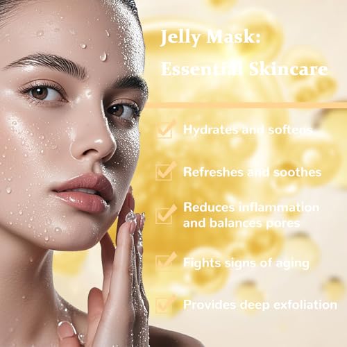 Nielies Hydro Jelly Face Masks Collagen & Hyaluronic Acid - Moisturizing Facial Powder, 23 Fl Oz