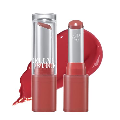 TIPTOE Rosy Step Jelly Lip & Cheek Balm - Non-Sticky, Hydrating, Buildable Color