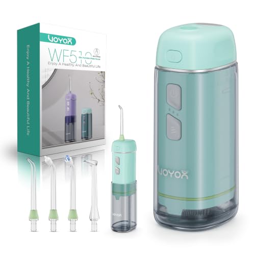 Portable Green Travel Water Flosser Mini WF510 with 3 Modes & Long Battery Life