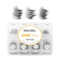 Premade Lash Fans 600 Fans 10D Handmade Premade Fans Lash Extensions 0.07mm Thickness 8-15mm D Curl Premade Fans Eyelash Extension Middle Stem Promade Lashes Fans (600Fans-10D-0.07D,8-15mm)