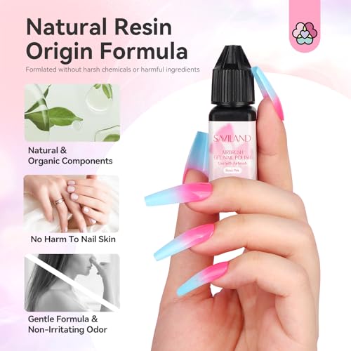 SAVILAND Airbrush Gel Nail Polish & Airbrush Cleaner Instant Cleaning