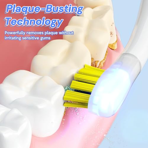 Electric Sonic Toothbrush with Built-in Mouthwash Reservoir & Pump - Crystal White Variation