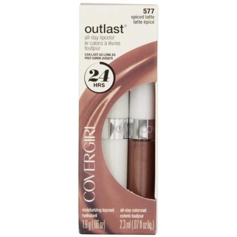 CoverGirl Outlast All Day Two Step Lipcolor, Spiced Latte 577, 0.13 Ounce
