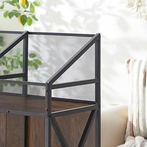 EYOCAL Vinyl Record Storage Rack - Wooden Display Shelf for Albums & Magazines