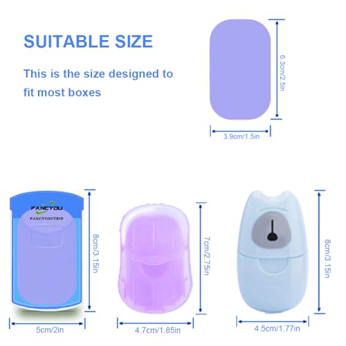 Portable Paper Soap Foaming Hand Soap Sheets for Traveling Mini Disposable Hand Washing Bath Scented Paper (Refill 400 Pack without Box)