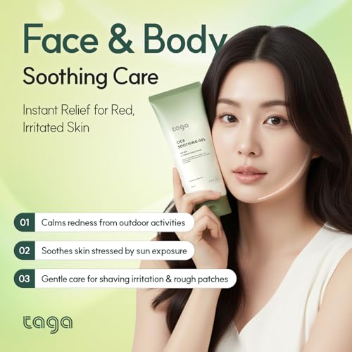 Vegan Centella Soothing Gel 200ml - Cooling Moisturizer for Face & Body
