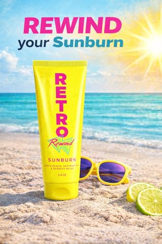 RETRO Rewind Sunburn After Sun Cream 3.4 oz Travel Size - Rapid Redness Relief