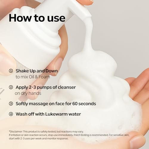 Facial Cleanser Oil & Foam with Grain Ingredients - All Skin Types