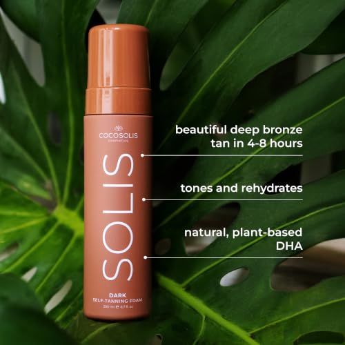 Self Tanner Mousse for Face & Body - Organic Dark Sunless Tan, Long-Lasting