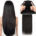 Wire Hair Extensions Human Hair 14 Inch Black - Easy to Wear, Natural & Thick