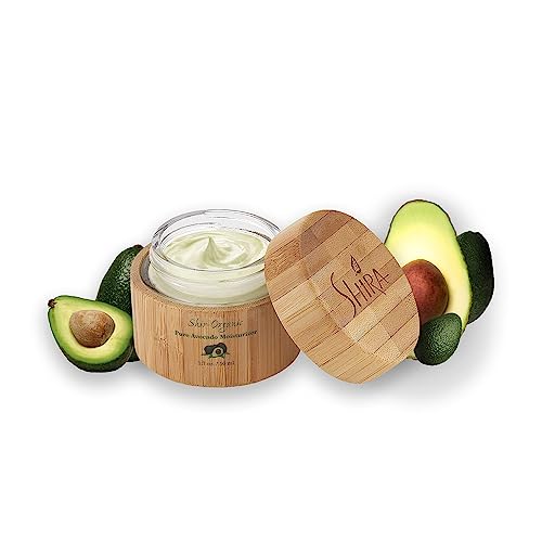Shira Shir Organic Avocado Moisturizer, 24-Hour Hydrating Face Cream Infused with Vitamins A, B, D, and E for Nourished Skin, Pure Face Moisturizer Cream(50ml)