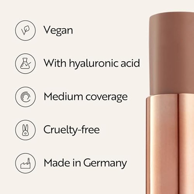 M. Asam MAGIC FINISH Cream Contour Stick light medium (0.28 Oz)- creamy contour stick for a defined face shape, creates optical shadows, bronzer stick with moisturizing hyaluronic acid, vegan