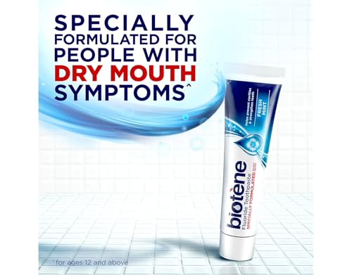 Dry Mouth Toothpaste with Enzymes & Fluoride - Fresh Mint, 4.3oz x4