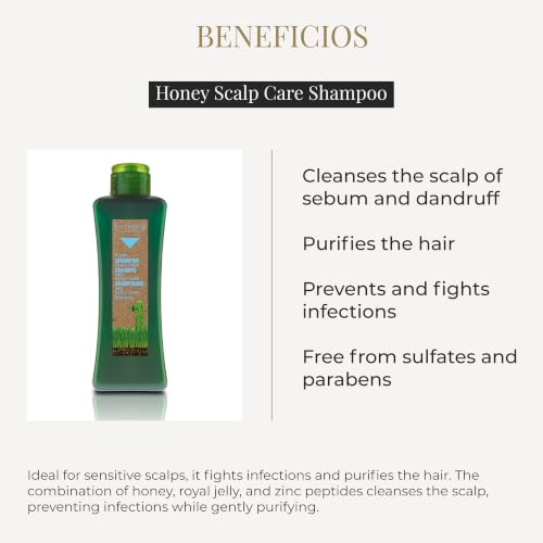 Sensitive Scalp Shampoo with Honey & Royal Jelly - Nourishing Hair Care - 300ml
