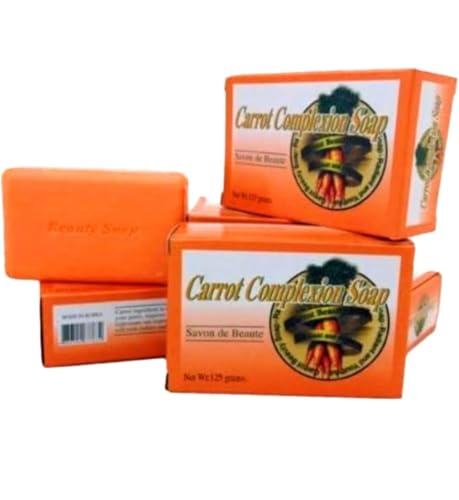 Carrot Complexion Soap 12 Pack - Skin Tone Improvement & Pore Cleansing