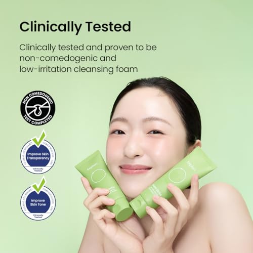 beplain Mung Bean Pore Care Trio - Cleansing Oil & Cleansing Foam 80ml &Clay Mask | Korean Skin Care | Suitable for Sensitive Skin