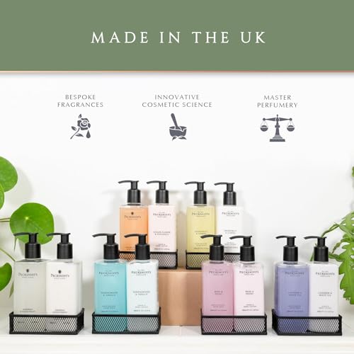 Pecksniff's Kitchen Soap Dispenser Set with Black Metal Mesh Caddy - Sandalwood & Vanilla