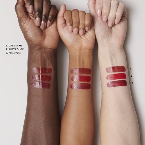 MAC Mini Lustreglass Lipstick Trio - Sheer Shine Red & Neutral Shades, Gift Set