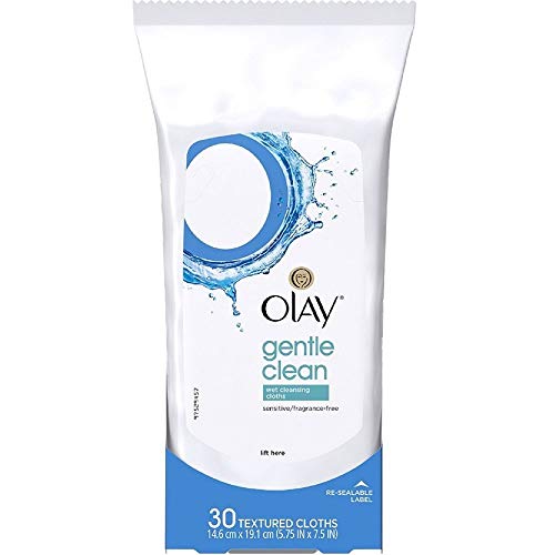 Unscented Olay Wet Cleansing Cloths for Sensitive Skin - Fragrance-Free Pack of 1