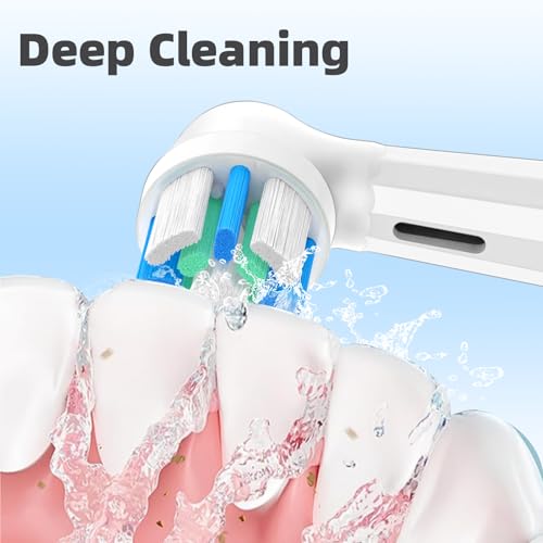 JSMIOROSE White 6-Pack Replacement Brush Heads for Oral B IO Electric Toothbrushes