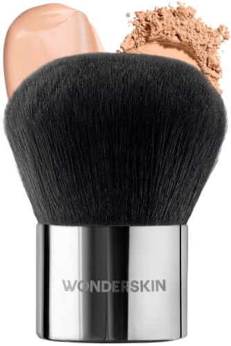 Wonderskin Kabuki Brush for Face & Body Makeup - Soft Powder & Liquid Brush