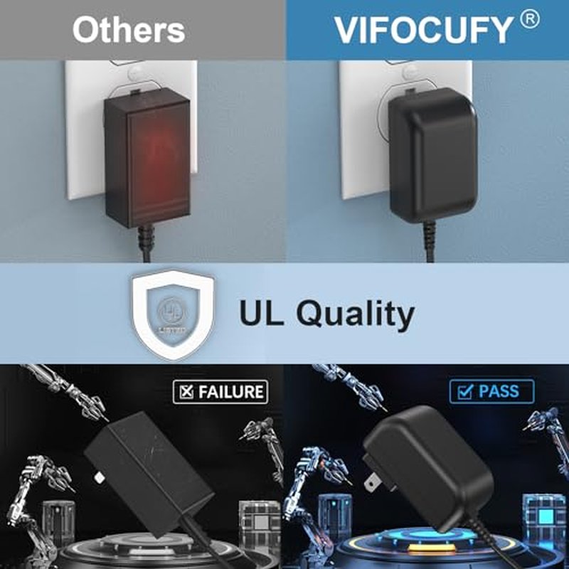 AC Adapter for Skull Shaver Power Cord for Pitbull Silver Gold Platinum Pro Charger Replacement for Butterfly Kiss Clippers Charging Cord with UL Listed