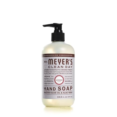 Mrs. MEYER'S Clean Day Liquid Hand Soap 6 Pack Variety Pack, Clementine, Basil, Lavender, Rain Water, Oat Blossom, Lemon Verbena, 12.5 OZ Each, 1 CT