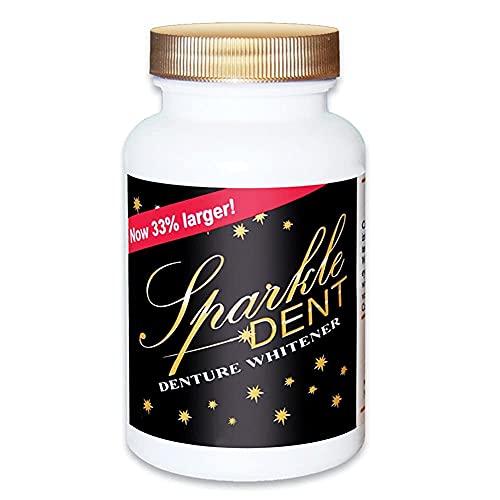 Sparkle Dent Denture Whitener Tablets - Deep Cleaning & Stain Removal